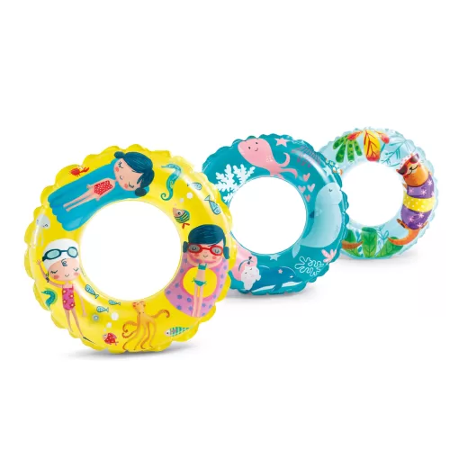 Colac gonflabil pentru copii 6-10 ani, 61 cm, multicolor