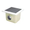 Sifon patrat beton grilaj inox 330x330mm