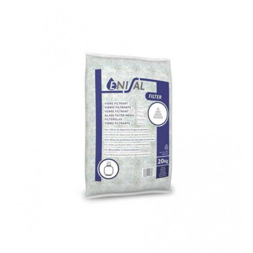 Material filtrare sticla granulatie 0.5 - 1.5 mm, 20 kg