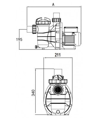 Pompa cu prefiltru EMAUX, model SS100 - 1.00 HP, 220V, 11 m³/h 5 Pompa cu prefiltru EMAUX, model SS100 - 1.00 HP, 220V, 11 m³/h - imagine 3