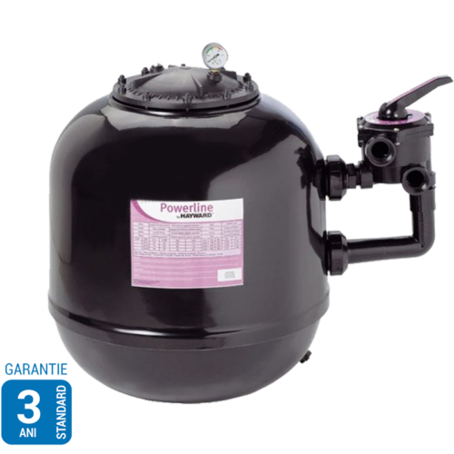 Filtru piscină Powerline Ø780 mm – Vana laterală, debit 22 m³/h
