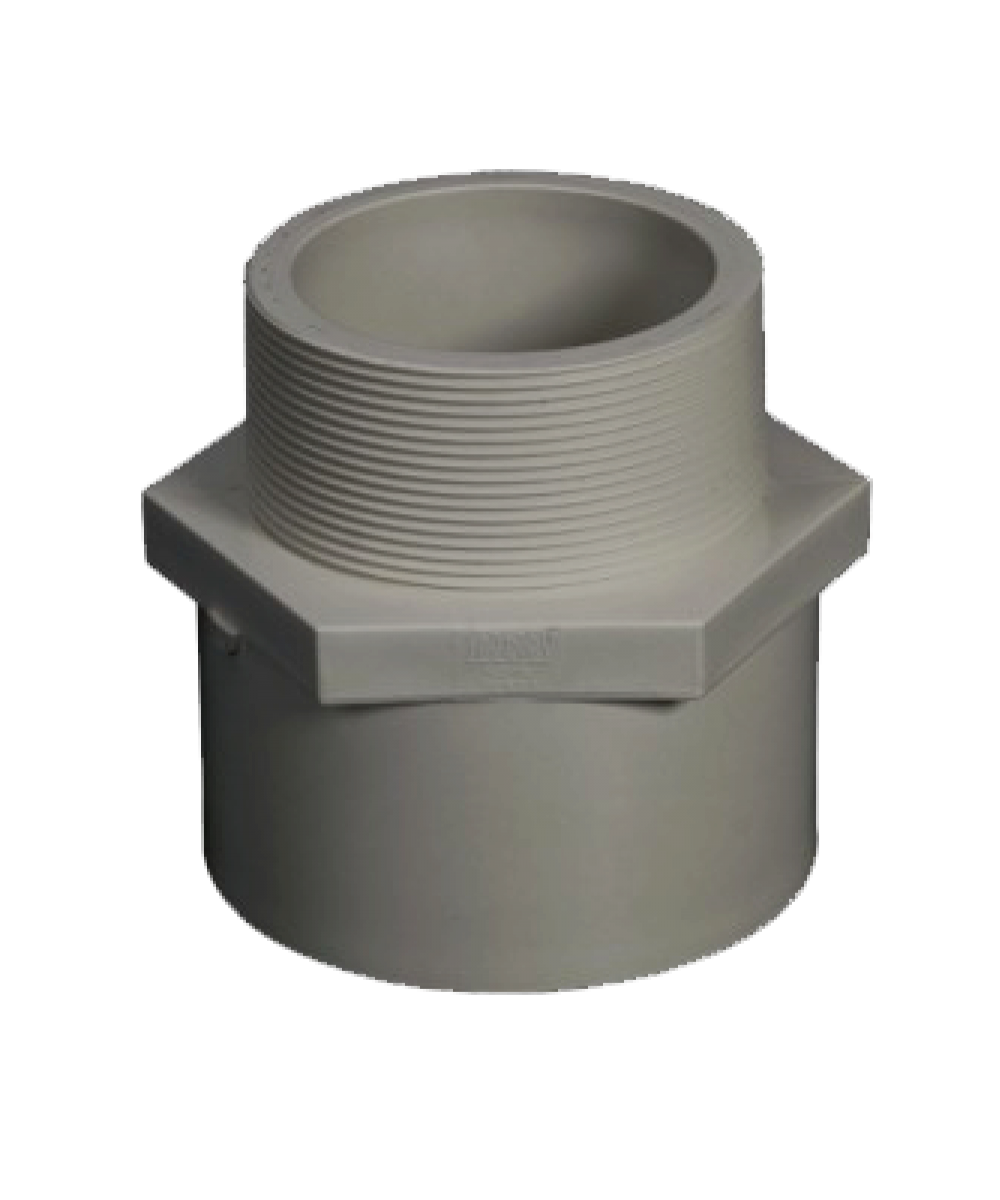 Niplu cu filet exterior PVC Coraplax 50 mm / 1 1/2” 3 Niplu cu filet exterior PVC Coraplax 50 mm / 1 1/2”