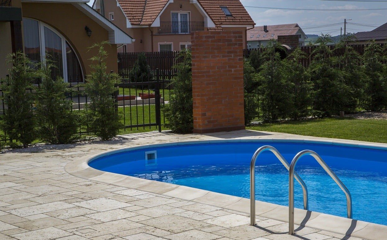 Set bordură piscină ovală