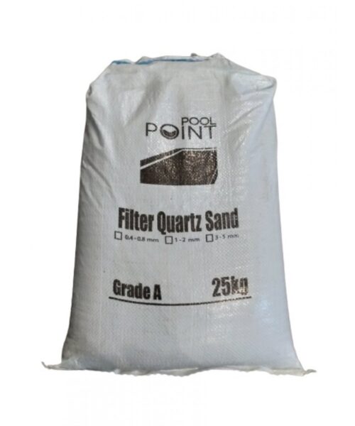 Material filtrant Nisip quartz Pool Point, granulație 0,4–0,8 mm, 25 kg