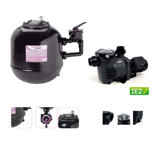 set filtrare piscina powerline side 21 mch hayward