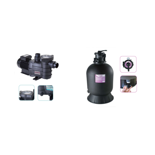 Set filtrare Powerline Top, Hayward, pompă și filtru cu nisip, alimentare 230V